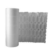 Rouleau de feuille de protection de bord en coussin d'air gonflable en PE antichoc, modèle d'usine Qpack F003, bulle CN;GUA