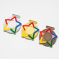 Médaille Métallique Personnalisable Vierge en Stock – Trophée Or, Argent, Bronze Personnalisé pour Basketball, Football – Récompenses, Artisanat Métallique, Souvenir avec Ruban