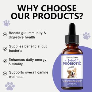 Ekspor Lintas Batas Tetes Probiotik 3-in-1 Mendukung Kesehatan Anjing Secara Keseluruhan Meningkatkan Imunitas dan Kesehatan <span class=keywords><strong>Digital</strong></span> - Product Image 4