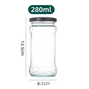 Bocaux en verre ronds pour conserves, confitures, miel, cornichons, contenants alimentaires, sauce chili – Nouveau style rond - Product Image 3