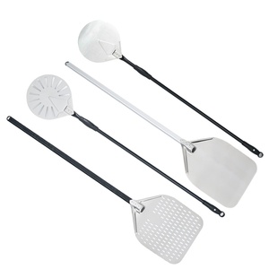 Xẻng xúc <span class=keywords><strong>pizza</strong></span> kim loại tùy chỉnh kích thước 12-14-16 inch, làm bằng thép không gỉ hoặc nhôm, có lỗ thoáng khí, tay cầm có thể tháo rời - Product Image 1