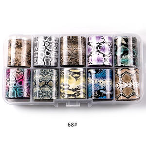 TSZS piel de <span class=keywords><strong>Animal</strong></span> arte de <span class=keywords><strong>uñas</strong></span> transferencia de papel de calcomanías de estampado de leopardo Tigre La <span class=keywords><strong>serpiente</strong></span> patrón de la piel la escala de peces <span class=keywords><strong>uñas</strong></span> Kit de decoración - Product Image 1