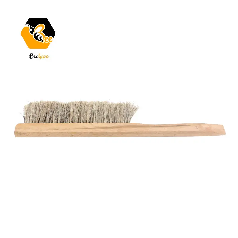 Bijenteelt Gereedschap Factory Direct Supply Enkele Dubbele Rij Natuurlijke Haren Paard Haar Haren Bee Sweep Bee Borstel Met Houder