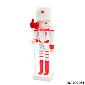Ornements de Noël faits à la main sculpture sur <span class=keywords><strong>bois</strong></span> soldat <span class=keywords><strong>casse</strong></span>-<span class=keywords><strong>noisette</strong></span> décorations de Noël de luxe figurine jouets - Product Image 3
