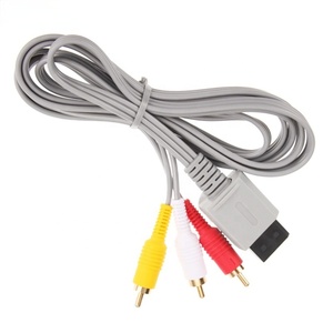 Cable AV compuesto con cubierta de PVC de 1,8 m, cable de Audio y vídeo 3 RCA para consola de juegos Nintendo <span class=keywords><strong>Wii</strong></span> U en Stock - Product Image 5