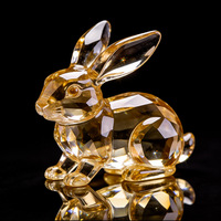 Figurine en cristal du cochon du zodiaque chinois, statue d'animal en verre pour la décoration de la maison, ornement Feng Shui