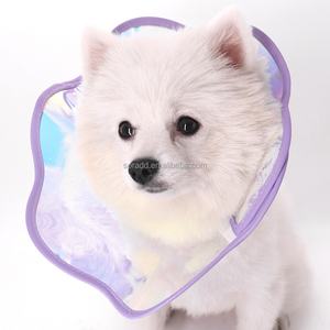 Recovery Elizabethan <b>Soft</b> Anti-Licking <b>Collar</b> for Cats & <b>Dogs</b>-Modern Cartoon Design Quick Release EVA Material - Product Image 1