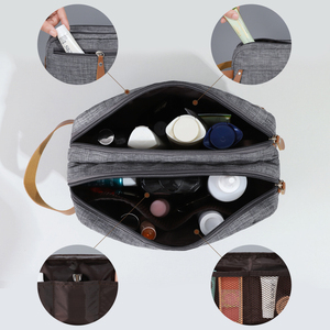 Bền vệ sinh cá nhân Túi treo dopp <span class=keywords><strong>kit</strong></span> du lịch phòng tắm da vải vệ sinh cá nhân Túi công suất lớn vệ sinh cá nhân Túi cho nam giới - Product Image 2