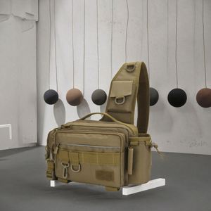 Sac banane en polyester à bandoulière avec fermeture éclair, modèle 2025, pour la pêche, support de canne à pêche et rangement d'équipement de pêche - Product Image 2