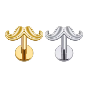 2025 nouveau gros F136 titane 16g <span class=keywords><strong>barbe</strong></span> boucles d'oreilles lèvre Piercing Cartilage conque éboulis hélice boucles d'oreilles - Product Image 1