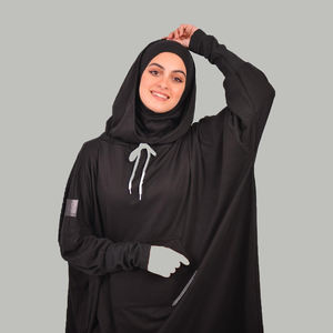 ชุดกีฬาแบบมุสลิม แลนนา คอสูง มีฮู้ด ชุดกีฬาแบบเรียบร้อ<span class=keywords><strong>ย</strong></span> คอทรงกลม ชุดออกกำ<span class=keywords><strong>ลังกา</strong></span><span class=keywords><strong>ย</strong></span>สำหรับชาวมุสลิม เนื้อผ้านุ่ม <span class=keywords><strong>ย</strong></span>ืดหยุ่น ชุดคลุมยาว - Product Image 6