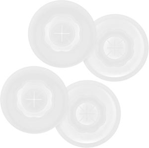 2026 Compact Silicone <b>Cup</b> Lids with <b>Straw</b> Hole for Coffee Mugs & Wine Glasses Soft Cover Transparent - Product Image 1