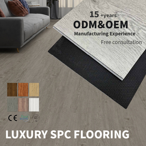 Revêtement de sol SPC, matériau de sol en PVC avec isolation thermique et absorption acoustique pour sous-sol et <span class=keywords><strong>garage</strong></span> - Product Image 4