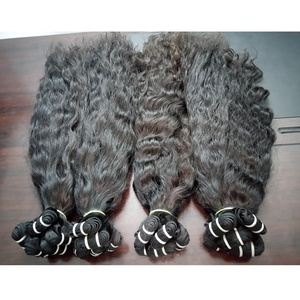 Extensiones de cabello humano natural liso de alta calidad de 10 a 35 pulgadas sin procesar de un solo donante en la India - Product Image 3