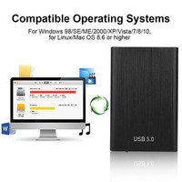 SSD Esterno Portatile SMX a Funzionamento Silenzioso da 512GB-2TB per Archiviazione Desktop, Laptop e PC