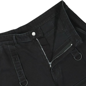 Jeans Disai Fabricant de jeans cargo multipoches Pantalon en denim <span class=keywords><strong>noir</strong></span> à jambes larges personnalisé pour hommes - Product Image 4