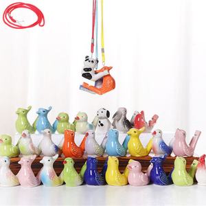 Sifflet d'oiseau en céramique artisanal, en forme d'animal, cadeau très prisé - Product Image 2