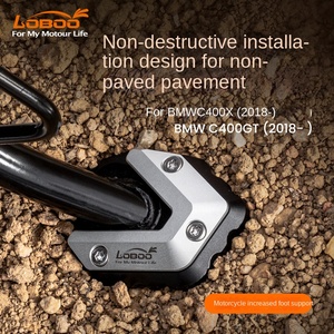 Soporte Lateral Reforzado y Ampliado para Motocicleta LOBOO Radish, para <span class=keywords><strong>C400X</strong></span>/GT, Hecho en China - Product Image 2