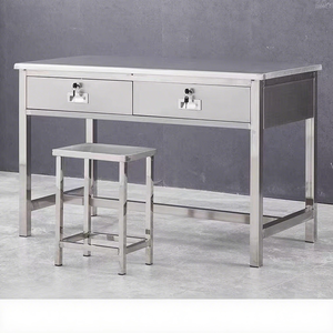 Thép nội thất văn phòng hiện đại thép không gỉ bàn văn phòng với ngăn kéo kim loại hội thảo bàn làm việc máy tính thiết kế bàn - Product Image 5