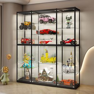 Vitrina de Vidrio Transparente de Diseño Contemporáneo, Gran Capacidad, a Prueba de Polvo, Mueble para Sala de Estar o Dormitorio, para Figuras de Acción <span class=keywords><strong>Lego</strong></span> Gundam - Product Image 3