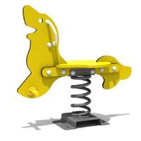 Cheval à Bascule d'Extérieur pour Tout-Petits, Style Populaire et Adorable, Chaise Pivotante à Ressort, Construction en Métal LLDPE, pour Aire de Jeux