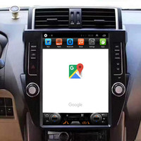 Radio de coche Android 10 para Toyota Prado Land Cruiser reproductor de sistema Multimedia de coche navegación GPS pantalla Vertical estilo Tesla 12,1"
