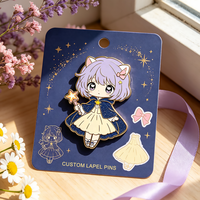 Fabricant de Pins en Gros : Badges Métalliques Personnalisés, Design Artistique, Pins de Revers en Émail Dur et Souple, Motif Fille Mignonne de Dessin Animé, Anime