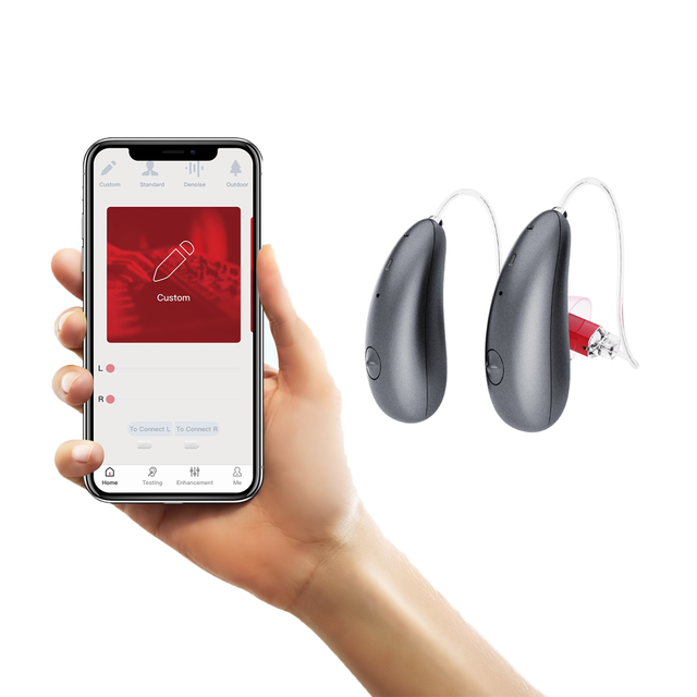 Jinghao China Hearing Aid Manufacturer Smart App Control Medical Ear Apparecchi Acustici Mini RIC Hearing Aid Digital