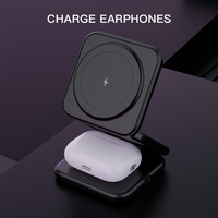 2025 3 en 1 Station de charge sans fil 15w 3 en 1 Cube pliable rotatif chargeur sans fil support de charge magnétique pour iPhone