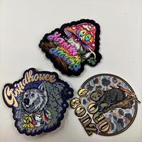 Sachets Mylar sur mesure, forme circulaire de dessin animé, à fond plat, pour produits exotiques, format 3.5g, type étui CD, découpés, holographiques, anti-odeur, pour bonbons et DVD