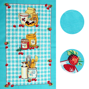 Vente en gros <span class=keywords><strong>de</strong></span> torchons <span class=keywords><strong>de</strong></span> cuisine personnalisés en coton 100% imprimé - Product Image 4