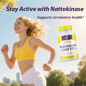 Capsules de Nattokinase OEM ODM 2000 FU/100mg - Enzyme naturelle issue de soja fermenté, soutien à la circulation sanguine saine, végétalien - Product Image 3