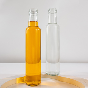 Bouteille en verre cylindrique personnalisée de 275 ml à prix avantageux pour sauce chili, <span class=keywords><strong>vinaigre</strong></span>, miel, assaisonnement, huile d'olive - Product Image 3