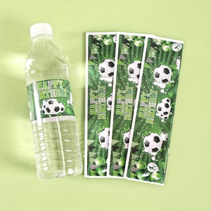 Etiquetas de Papel Impermeables con Temática de la Copa Mundial de Fútbol, 10 Unidades, Ecológicas y Duraderas, Pegatinas de <span class=keywords><strong>Feliz</strong></span> Cumpleaños para Fiestas Infantiles - Product Image 1