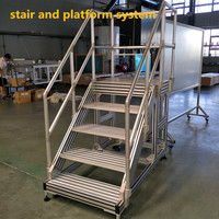 Usine Vente Chaude Mobile Entrepôt Roue Plate-Forme Roulante Échelle avec Roulettes