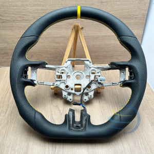 Entrega Rápida para <span class=keywords><strong>Ford</strong></span> Mustang Fusion F150 Ranger Raptor Focus St Mk3 Mk2 <span class=keywords><strong>Fiesta</strong></span> Mk7 Mk6 <span class=keywords><strong>Volante</strong></span> de Cuero y Fibra de Carbono - Product Image 1