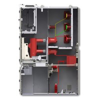 Tableau électrique haute tension Hanbang KYN28 24kV, appareillage de commutation en acier inoxydable VCB IP53 1250A 50/60Hz pour la distribution d'énergie