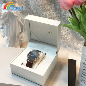 Factory Low MOQ Logo FREE Design Watch Box Gift Box Package Pu Leather Watch Case