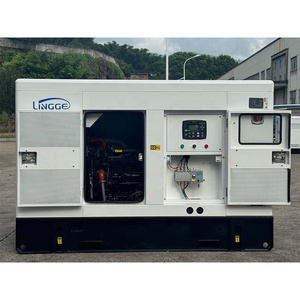 Générateur diesel silencieux LINGGE 30KW 50KW 80KW 100KW 200KW avec capot insonorisé, démarrage automatique ATS 230V 480V CumminsPerkins - Product Image 4