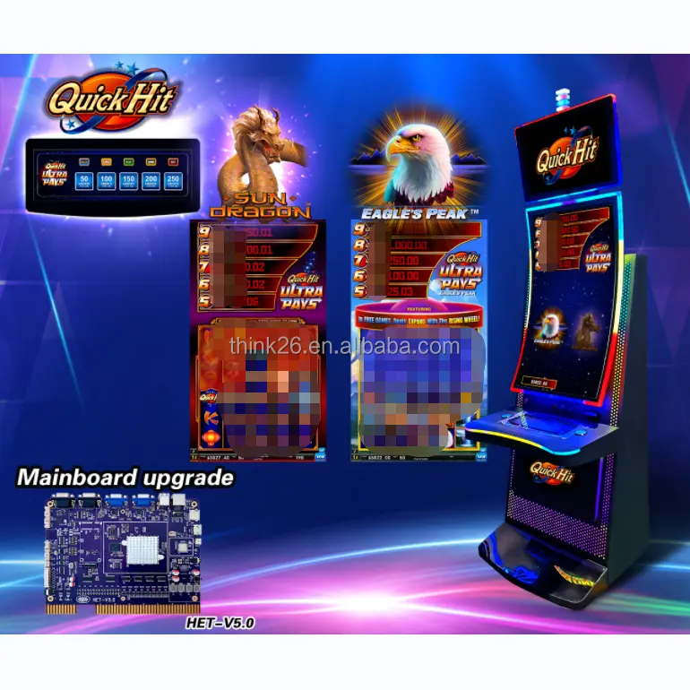 Quick Hit vertikale Spiele Ultra Pay Eagle'speak 2 in 1 Quick Hit Spiel maschine qualifizierte Gaming-Unterhaltung