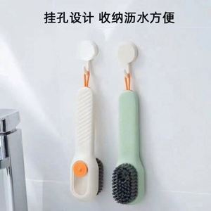 2024 New Eco-Friendly ABS+TPR Multifunctional Liquid Shoe Cleaning <b>Brushes</b> with Dispenser for Sneakers and Soft Clothes - Product Image 4