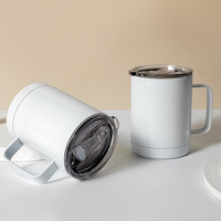 Tasse de voyage en acier inoxydable à double paroi Nouvelle tendance Tasse à café de camping portable Poignée Sublimation sous vide pour froid thermique