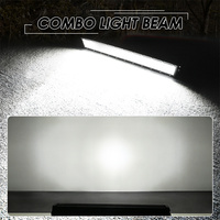 Barre lumineuse LED de 19 pouces pour la conduite en brouillard, montage sur le pare-chocs avant inférieur du véhicule, 12V, barre lumineuse LED auxiliaire tout-terrain pour voitures