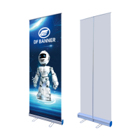 Support de bannière publicitaire extérieur léger, portable, rétractable et en aluminium IMPAC, neuf