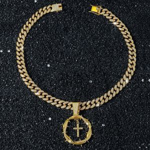 Innovative Simple Design Gold Silver Plated <b>Cross</b> Pendant Necklaces Trendy Exquisite Hiphop Style Alloy Men Charms For Necklace - Product Image 2