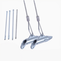 Kit d'ancrage de racine, Ancrage à bec de canard avec tige de fixation et sangle à cliquet pour la stabilisation des arbres, des palmiers et des aménagements paysagers