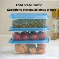 Contenants de stockage alimentaire en plastique PP sans BPA, empilables au micro-ondes, avec couvercles à visser moulés par injection - Gain de place, compatibles lave-vaisselle