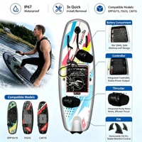 Planche de surf électrique haute puissance 15KW 76V 59Ah IP67 étanche avec moteur, vitesse de 30-55 km/h pour les sports nautiques en mer