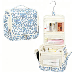 Bolsa de Aseo de Viaje Impermeable Personalizada con Gancho para Colgar, Bolsa de Maquillaje, Organizador de Viaje para Mujeres - Product Image 3
