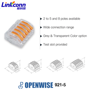 레버형 간편 무공구 연결 <span class=keywords><strong>5</strong></span> 핀 와이어 전원 커넥터 퀵 와이어 터미널 커넥터 액세서리 921-<span class=keywords><strong>5</strong></span> CUL 상장 - Product Image 3